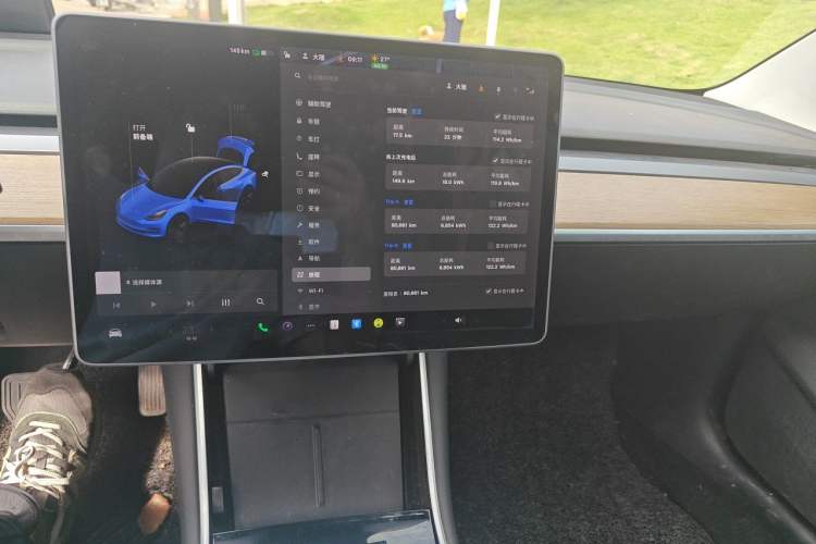 Used Tesla Model 3 2020 Standard Range Rear-Wheel Drive Upgraded Version Audio And AC Panel