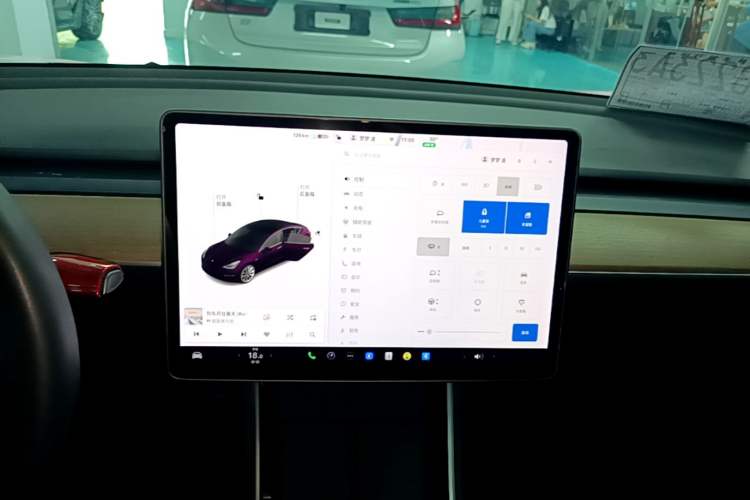 Used Tesla Model 3 2020 Revised Version Standard Range Rear-Wheel Drive – Upgraded Edition Audio And AC Panel