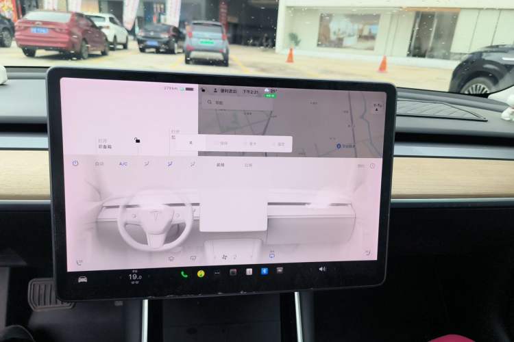 Used Tesla Model 3 2020 Standard Range Rear-Wheel Drive Upgraded Version Audio And AC Panel