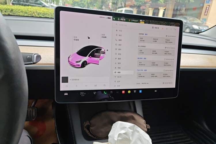 Used Tesla Model 3 2020 Revised Version Standard Range Rear-Wheel Drive – Upgraded Edition Audio And AC Panel