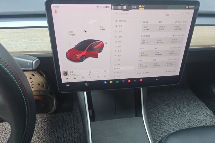 Used Tesla Model 3 2020 Revised Version Standard Range Rear-Wheel Drive – Upgraded Edition Audio And AC Panel