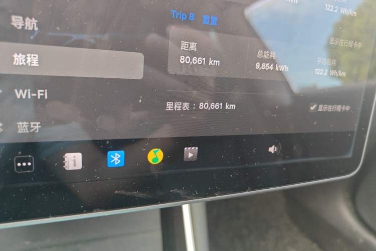 Used Tesla Model 3 2020 Standard Range Rear-Wheel Drive Upgraded Version Odometer Close Up