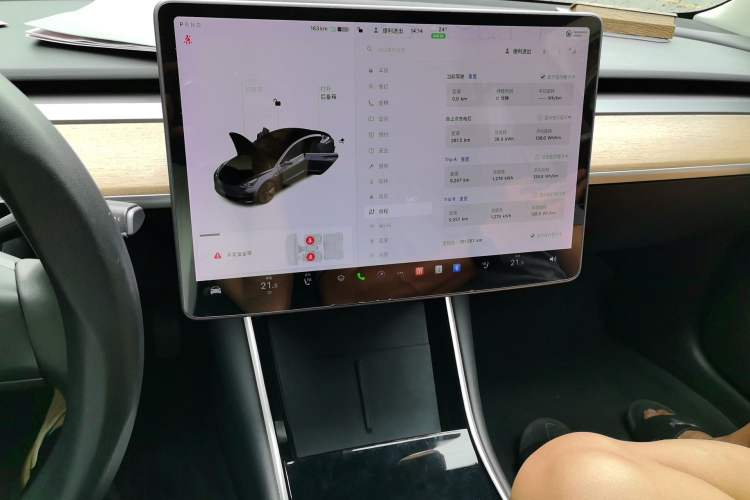 Used Tesla Model 3 2020 Refreshed Version Long-Range Rear-Wheel Drive Audio And AC Panel