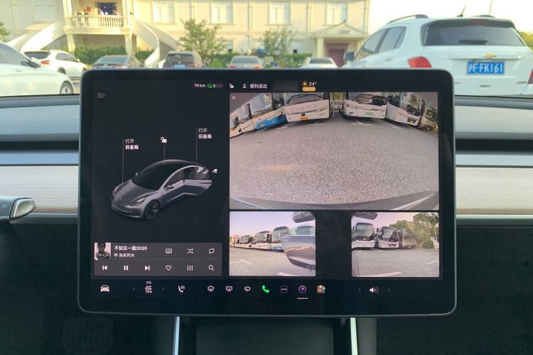 Used Tesla Model 3 2020 Standard Range Rear-Wheel Drive Upgraded Version Audio And AC Panel