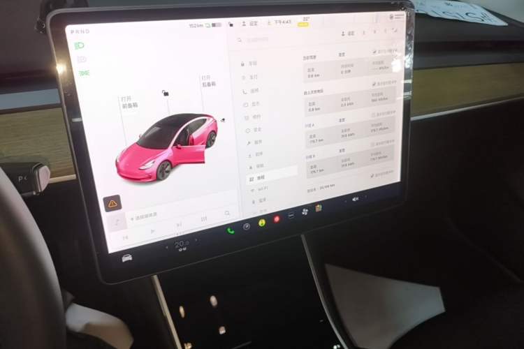Used Tesla Model 3 2020 Standard Range Rear-Wheel Drive Upgraded Version Audio And AC Panel