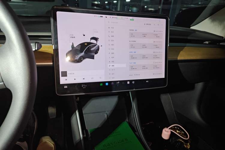 Used Tesla Model 3 2020 Standard Range Rear-Wheel Drive Upgraded Version Audio And AC Panel