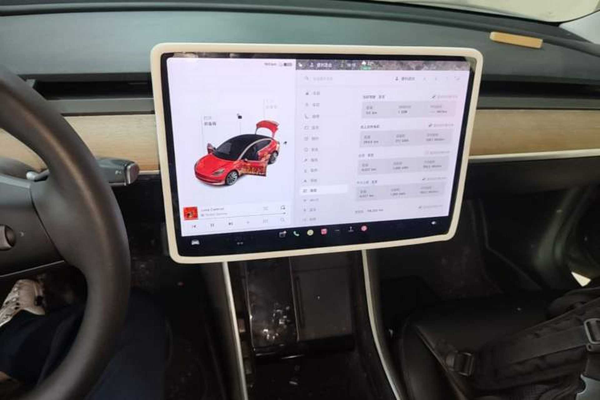 Used Tesla Model 3 2020 Refreshed Version Long-Range Rear-Wheel Drive Audio And AC Panel