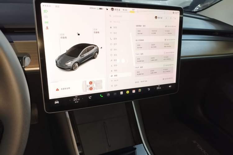 Used Tesla Model 3 2020 Revised Version Standard Range Rear-Wheel Drive – Upgraded Edition Audio And AC Panel