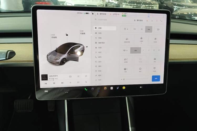 Used Tesla Model 3 2020 Standard Range Rear-Wheel Drive Upgraded Version Audio And AC Panel