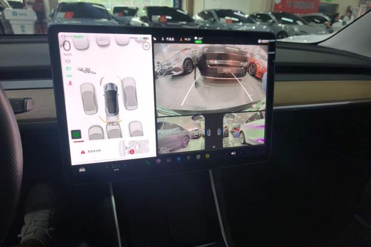 Used Tesla Model 3 2020 Refreshed Version Long-Range Rear-Wheel Drive Audio And AC Panel