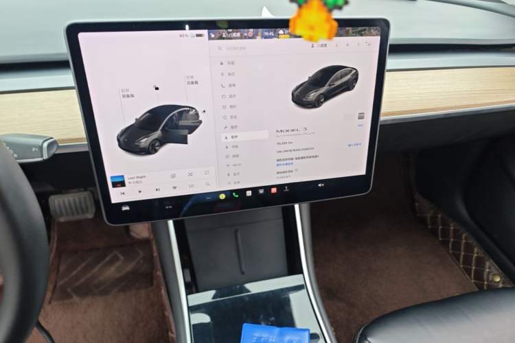 Used Tesla Model 3 2020 Standard Range Rear-Wheel Drive Upgraded Version Audio And AC Panel