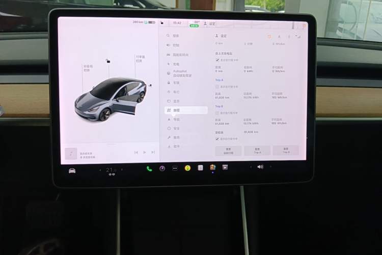 Used Tesla Model 3 2020 Refreshed Version Long-Range Rear-Wheel Drive Audio And AC Panel