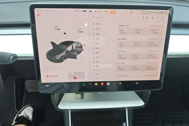 Used Tesla Model 3 2020 Refreshed Version Long-Range Rear-Wheel Drive Audio And AC Panel
