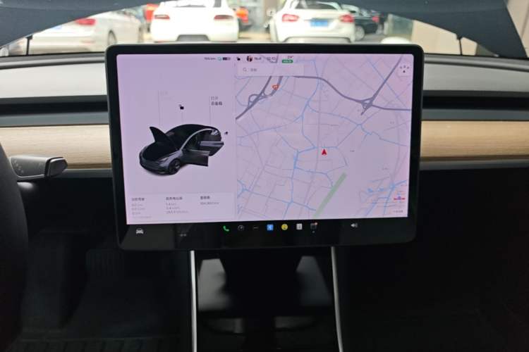 Used Tesla Model 3 2020 Standard Range Rear-Wheel Drive Upgraded Version Audio And AC Panel