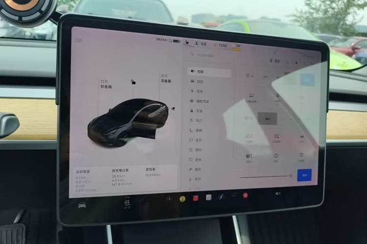 Used Tesla Model 3 2020 Refreshed Version Long-Range Rear-Wheel Drive Instrument Cluster