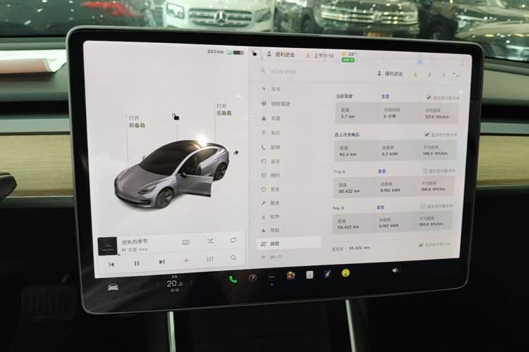 Used Tesla Model 3 2020 Standard Range Rear-Wheel Drive Upgraded Version Instrument Cluster