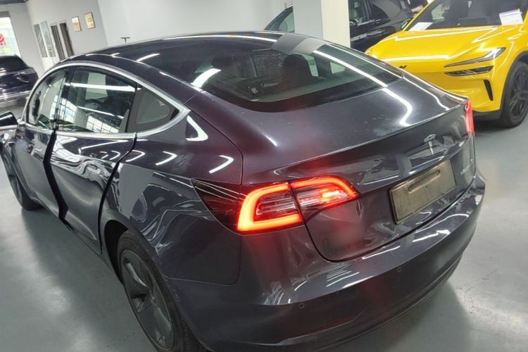 Used Tesla Model 3 2020 Refreshed Version Long-Range Rear-Wheel Drive Rear Left 45 Deg
