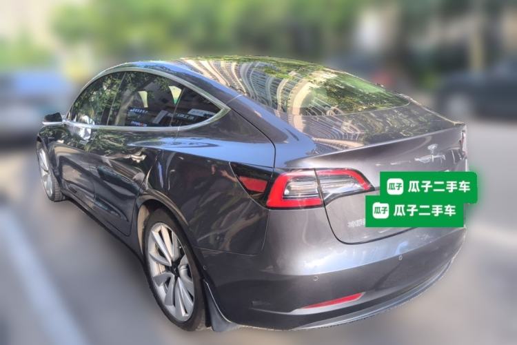 Used Tesla Model 3 2020 Refreshed Version Long-Range Rear-Wheel Drive Rear Left 45 Deg