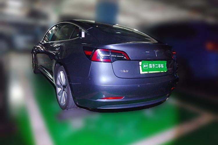 Used Tesla Model 3 2020 Refreshed Version Long-Range Rear-Wheel Drive Rear Left 45 Deg