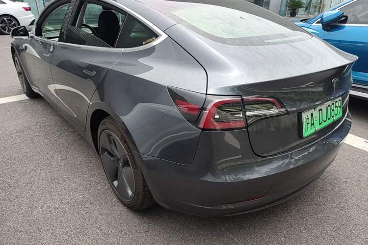 Used Tesla Model 3 2020 Refreshed Version Long-Range Rear-Wheel Drive Rear Left 45 Deg