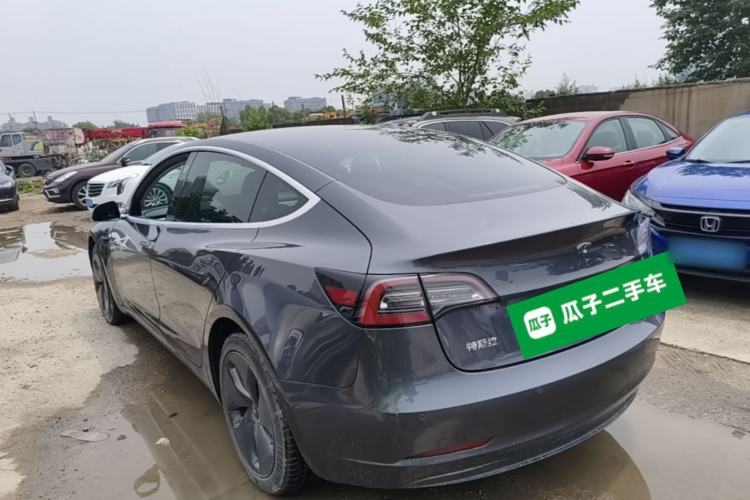 Used Tesla Model 3 2020 Refreshed Version Long-Range Rear-Wheel Drive Rear Left 45 Deg