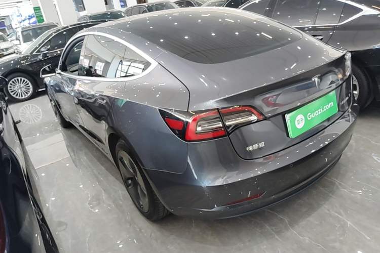 Used Tesla Model 3 2020 Standard Range Rear-Wheel Drive Upgraded Version Rear Left 45 Deg
