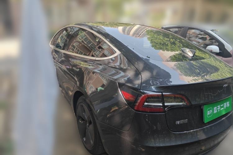 Used Tesla Model 3 2020 Refreshed Version Long-Range Rear-Wheel Drive Rear Left 45 Deg