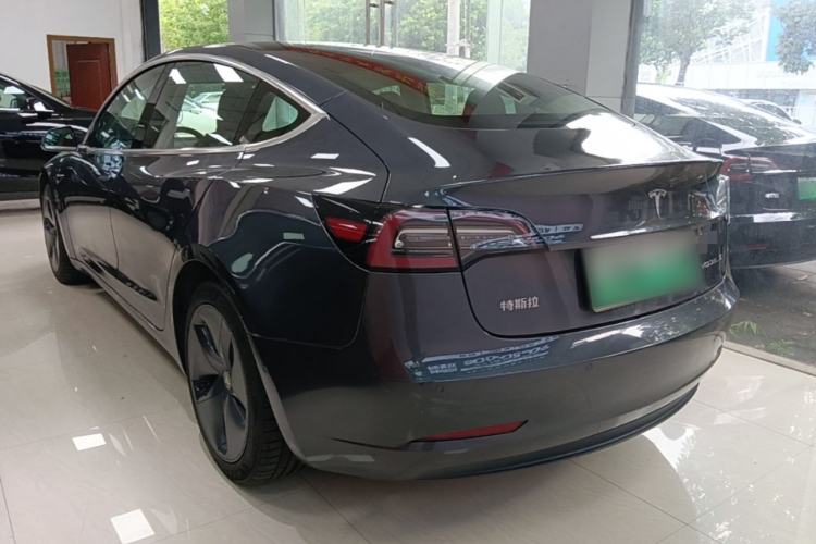 Used Tesla Model 3 2020 Refreshed Version Long-Range Rear-Wheel Drive Rear Left 45 Deg