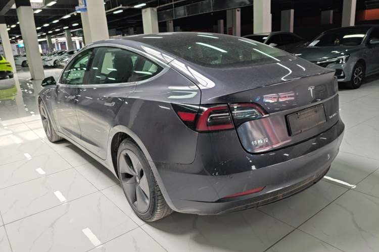 Used Tesla Model 3 2020 Refreshed Version Long-Range Rear-Wheel Drive Rear Left 45 Deg