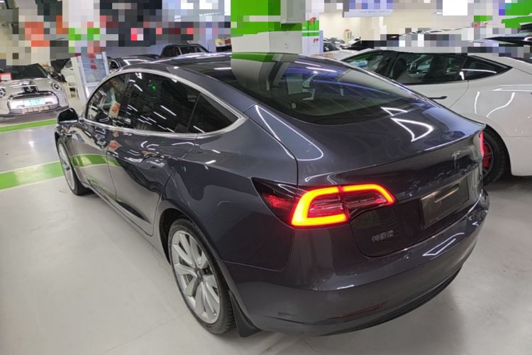 Used Tesla Model 3 2020 Refreshed Version Long-Range Rear-Wheel Drive Rear Left 45 Deg