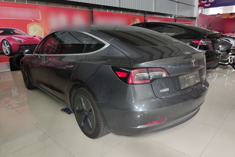 Used Tesla Model 3 2020 Refreshed Version Long-Range Rear-Wheel Drive Rear Left 45 Deg