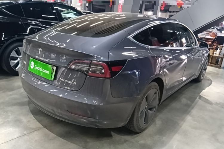 Used Tesla Model 3 2020 Refreshed Version Long-Range Rear-Wheel Drive Rear Right 45 Deg