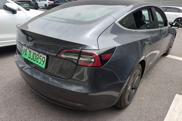Used Tesla Model 3 2020 Refreshed Version Long-Range Rear-Wheel Drive Rear Right 45 Deg