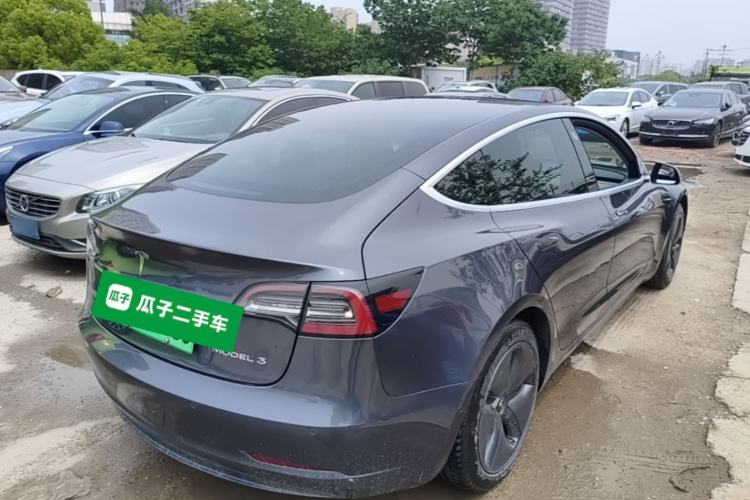 Used Tesla Model 3 2020 Refreshed Version Long-Range Rear-Wheel Drive Rear Right 45 Deg