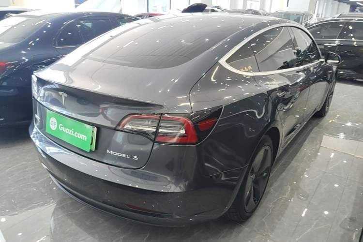 Used Tesla Model 3 2020 Standard Range Rear-Wheel Drive Upgraded Version Rear Right 45 Deg