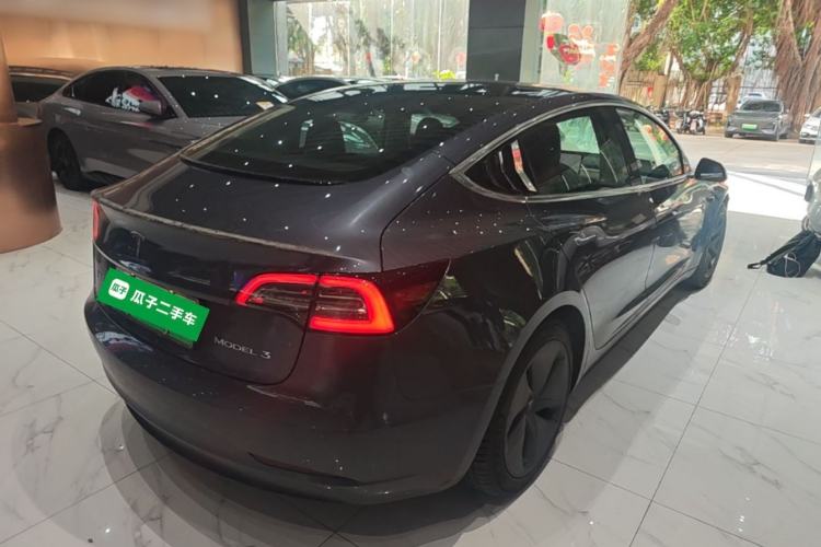 Used Tesla Model 3 2020 Standard Range Rear-Wheel Drive Upgraded Version Rear Right 45 Deg