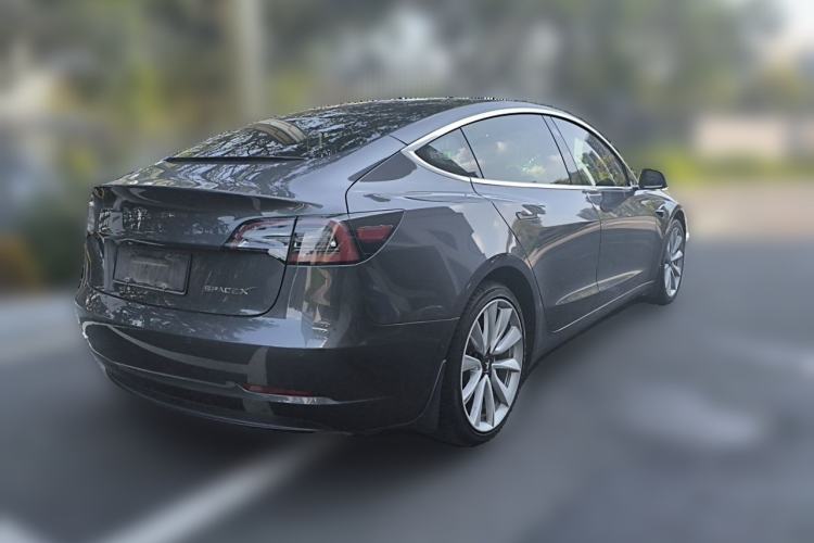 Used Tesla Model 3 2020 Refreshed Version Long-Range Rear-Wheel Drive Rear Right 45 Deg