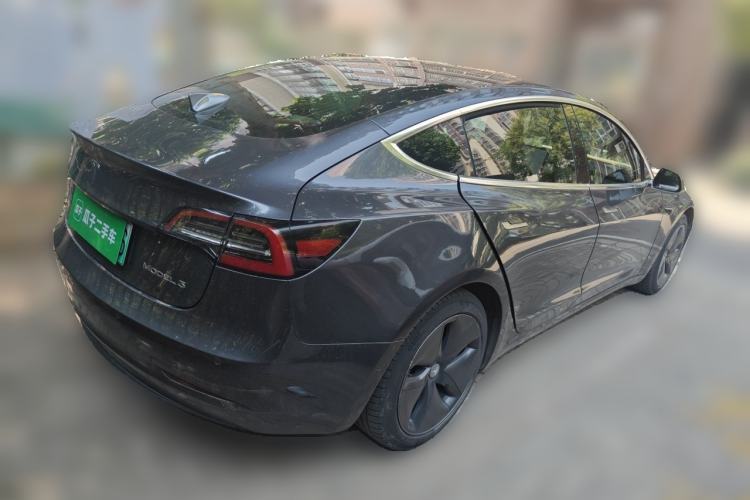 Used Tesla Model 3 2020 Refreshed Version Long-Range Rear-Wheel Drive Rear Right 45 Deg