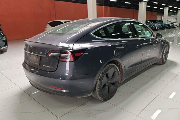 Used Tesla Model 3 2020 Refreshed Version Long-Range Rear-Wheel Drive Rear Right 45 Deg