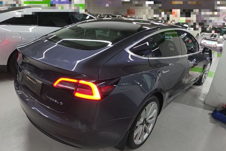 Used Tesla Model 3 2020 Refreshed Version Long-Range Rear-Wheel Drive Rear Right 45 Deg