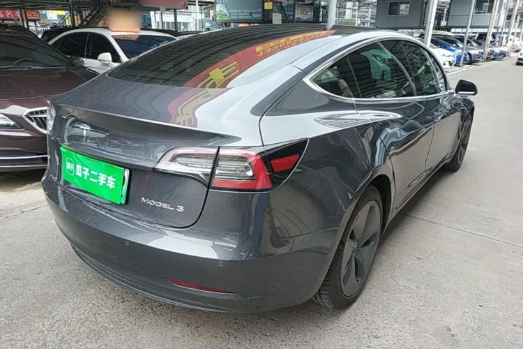 Used Tesla Model 3 2020 Standard Range Rear-Wheel Drive Upgraded Version Rear Right 45 Deg