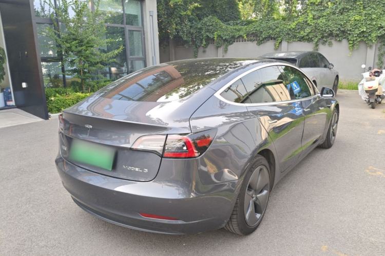 Used Tesla Model 3 2020 Refreshed Version Long-Range Rear-Wheel Drive Rear Right 45 Deg