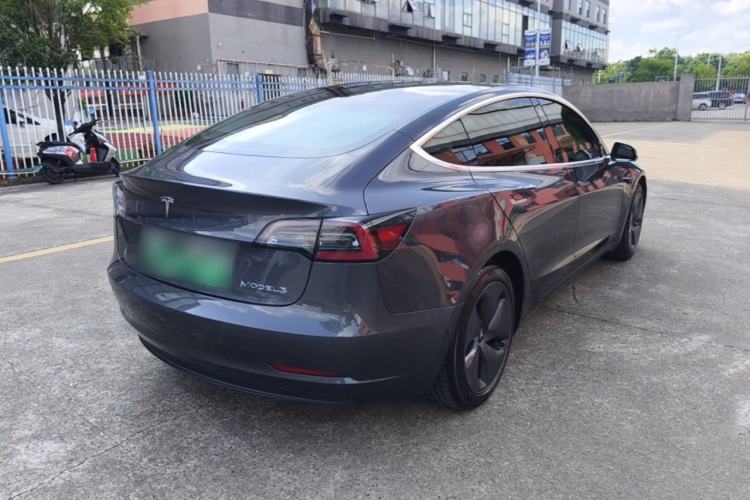 Used Tesla Model 3 2020 Standard Range Rear-Wheel Drive Upgraded Version Rear Right 45 Deg