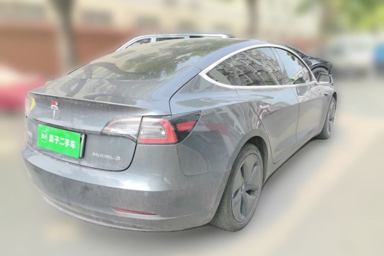 Used Tesla Model 3 2020 Refreshed Version Long-Range Rear-Wheel Drive Rear Right 45 Deg