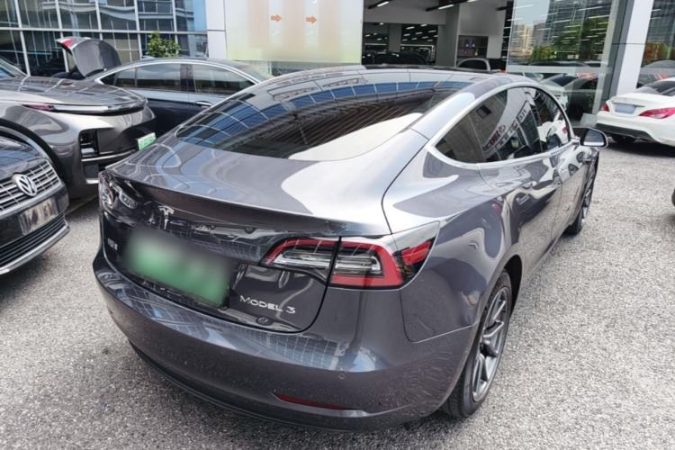 Used Tesla Model 3 2020 Refreshed Version Long-Range Rear-Wheel Drive Rear Right 45 Deg