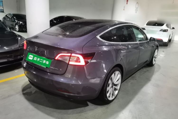Used Tesla Model 3 2020 Refreshed Version Long-Range Rear-Wheel Drive Rear Right 45 Deg