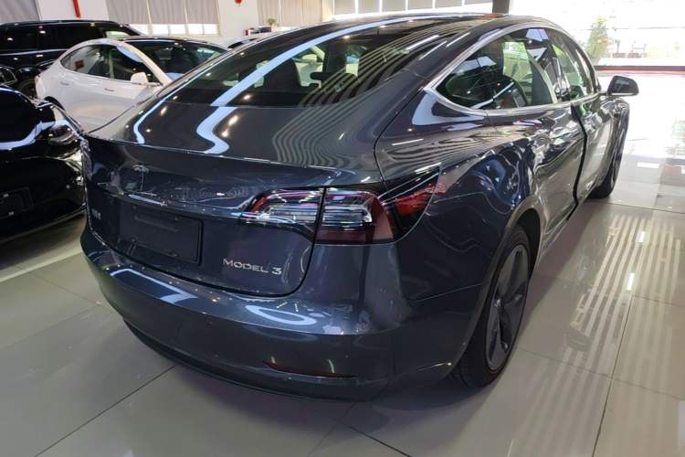 Used Tesla Model 3 2020 Standard Range Rear-Wheel Drive Upgraded Version Rear Right 45 Deg