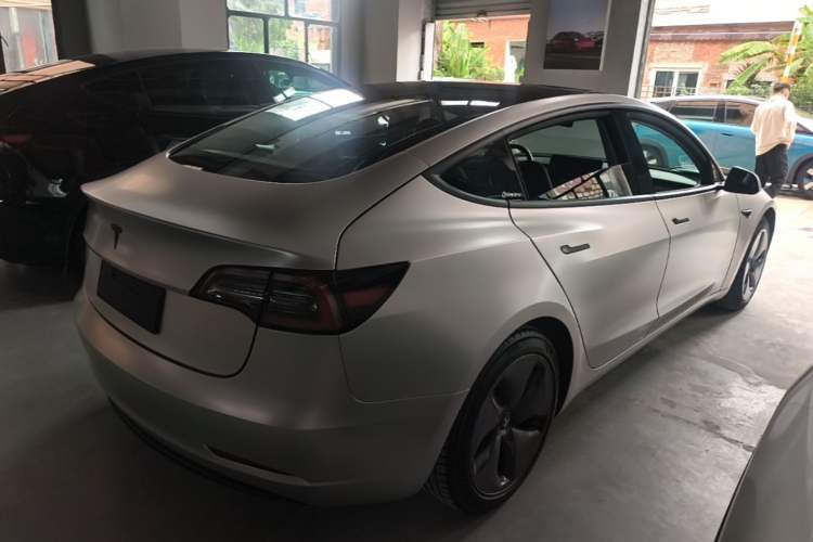 Used Tesla Model 3 2020 Standard Range Rear-Wheel Drive Upgraded Version Rear Right 45 Deg