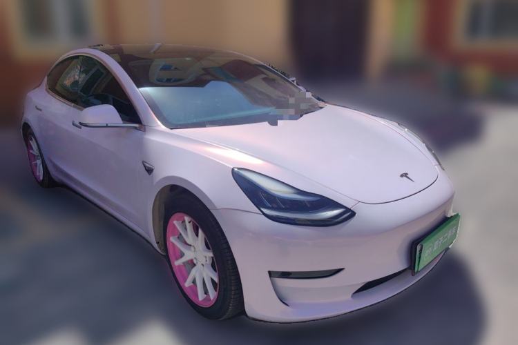 Used Tesla Model 3 2020 Refreshed Version Long-Range Rear-Wheel Drive Front Right 45 Deg