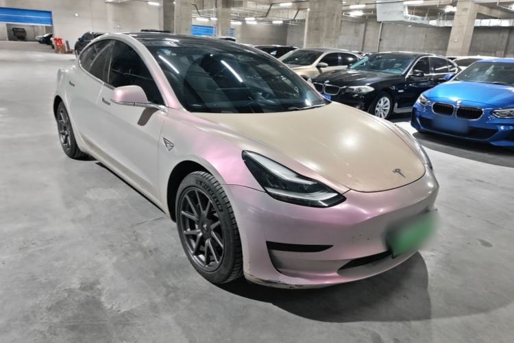Used Tesla Model 3 2020 Standard Range Rear-Wheel Drive Upgraded Version Front Right 45 Deg
